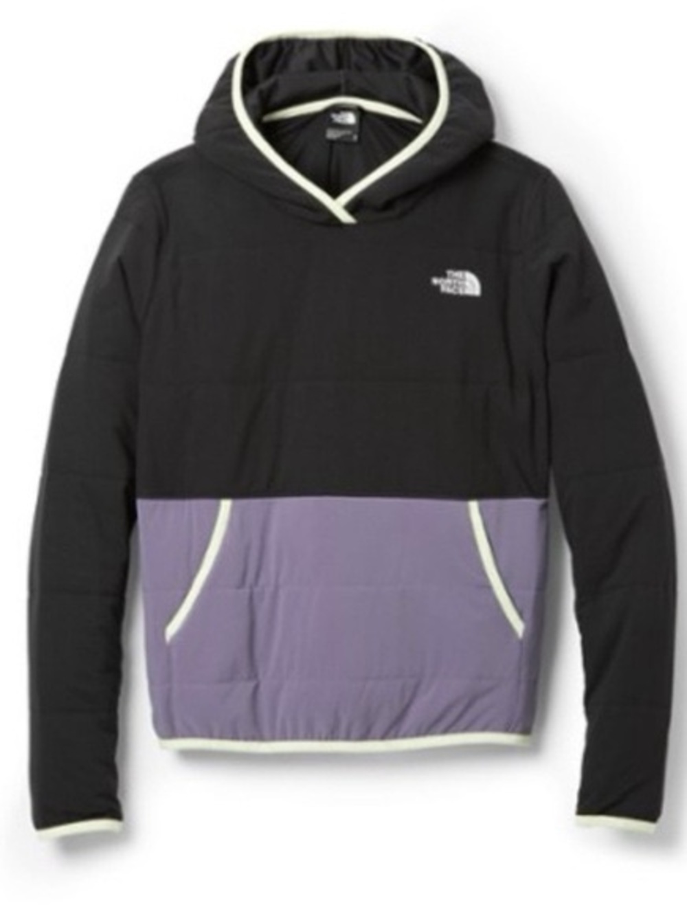 The North Face Black Jacket with Light Green Trim